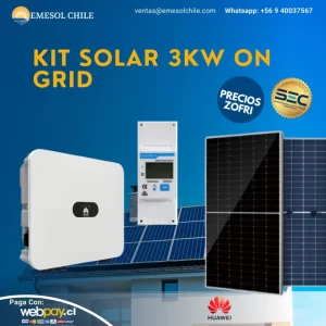 Kit Solar On-Grid 3 kW